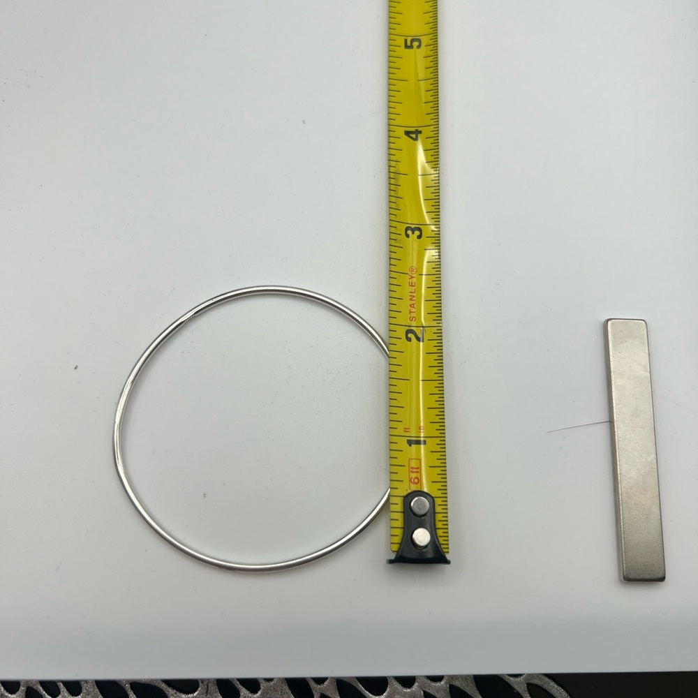 Simple Sterling Silver Rounded Bangle With No Des… - image 5